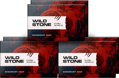 Wild Stone अल्ट्रा सेंसुअल साबुन कॉम्बो जेंट्स के लिए 6 का पैक(125gm प्रत्येक)
