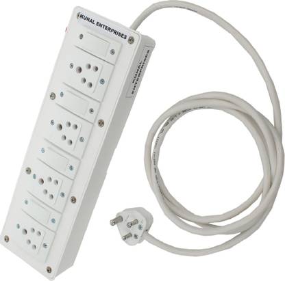 kunal Extension Board with 4 Metre long Cord 4 Switch 6 Amp 4  Socket Extension Boards