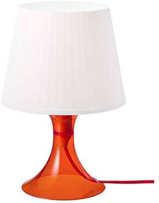 IKEA Table Lamp, Orange/White Table Lamp