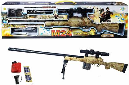 Shivdra traders High Power Stimulate Scale Model Bolt-Action Water Crystal Jelly Ball Gun with Micro Mirror Telescope Guns & Darts