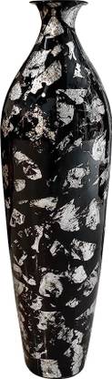 Flipkart Perfect Homes Black Silver Finish Iron Vase