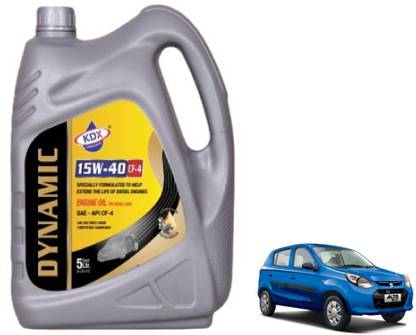 KDX Engine Oil 15W-40 CF-4, 5 Ltr. (Maruti Suzuki, Alto 800) Synthetic Blend Engine Oil
