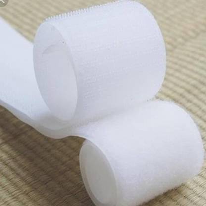 RARE OCEANS 1 Mts * 50 Mm ( 2 " ) Width hook and loop (WHITE) Sew-on Velcro