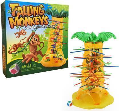 Dherik Tradworld Falling Monkeys challenging monkeys tumble game for Kids| Rolling Monkey Challenge Game