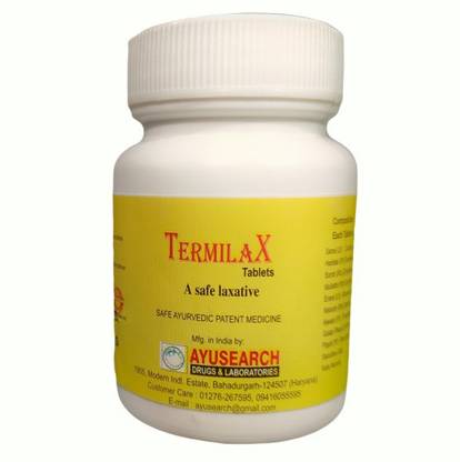 Ayusearch Termilax Tablet Ayurvedic Laxative For Constipation Relief 60 Tablets