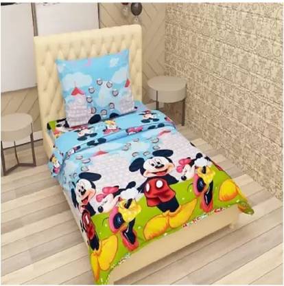 MR Gangoli 160 TC Polycotton Single 3D Printed Flat Bedsheet