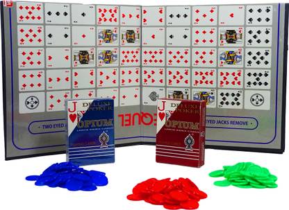 poksi Sequel Board Game Challenging Card Game | Family Card Game for Adults Kids Sequence Game (Ages 7 and Above) Strategy & War Games Board Game Party & Fun Board Game