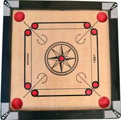 PAL ENTERPRISES 20 INCH GLOSS FINISH SMALL CARROM BOARD 50.8 cm Carrom Board