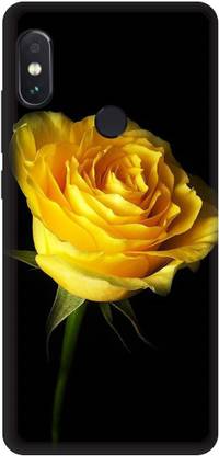 PRINTVEESTA Back Cover for Redmi Note 5 Pro Yellow Rose Printed Back Cover