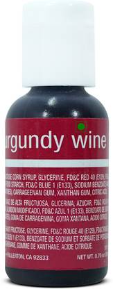 Chefmaster Liqua- Gel (Wine Color), .70 Oz Maroon