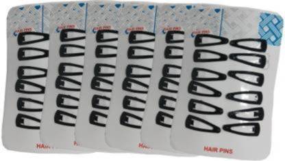 APS Enterprise (Set Of 72 Pcs) Premium Quality Multipurpose (Micro Size) Daily Use Long Lightweight Metal Triangular Tik Tak Hair Clips Hair Accessories Tic Tac Clip (Black) Tic Tac Clip (Black) Tic Tac Clip