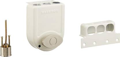 HARRISON H-0585 Iron Shield Tri Bolt Lock (Silver, 14 Pin, 3 Keys) Lock