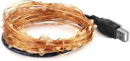 InfraHive 50 LEDs 4.98 m Gold Steady String Rice Lights