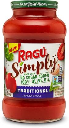Ragu Simply No Sugar Added |Traditional Pasta (Product of USA) Sauce