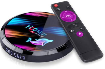 H96 Max X3 Smart TV Box Android 9.0 4GB 64GB Support Netflix, Amazon Prime, JIO TV, Hotstar, Thop TV, Miracast Amlogic S905X3 2.4G/5G WIFI BT4.0 1000M 8K Google Media Play Media Streaming Device