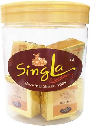 Singla Kaju bite burfi sweets 200g Plastic Bottle