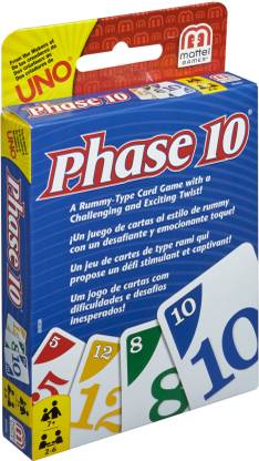 mattel GAMES Phase 10 Card Game Party & Fun Board Game