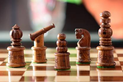 Ganesh Chess 201 Chess Set Made in Sheesham wood and Boxwood Board Game Accessories