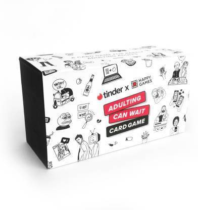 Sai 33 Games Tinder x Adulting Can Wait Card Game for Adults (18 Plus)