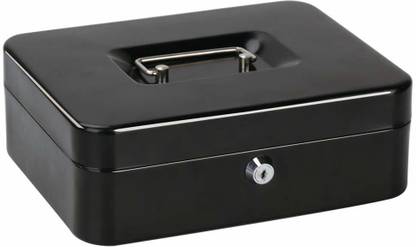 Bellveen New Locking Large Cash Box, Black | BW03 Cash Box