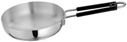 SHYAM shyam enterpricess Aluminium Silver Anodised Fry Pan, omlit fry, tadka, partda pan, with Steel Handle Fry Pan 20 cm diameter 1.5 L capacity