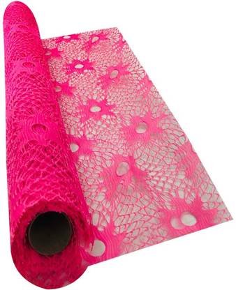 SFF ROSE SPIDER NET FABRIC ( SIZE 47.5*360 CMS ) SPIDER NET FABRIC FABRIC Gift Wrapper