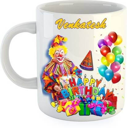 Nakshasutra Happy Birthday Venkatesh ... Birthday Gift 05 Ceramic Coffee Mug