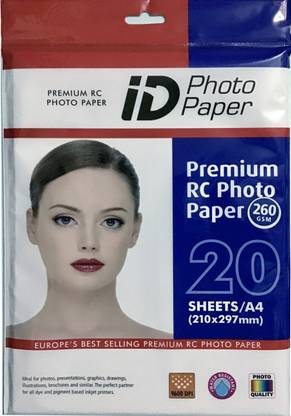 NOVA Premium RC Glossy Photo paper A4 Size Unruled A4 260 gsm Photo Paper