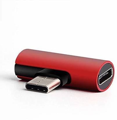 punix Multicolor Type C to Dual Type C Headphone Charge Adapter USB Type-C Aux Charger Audio Jack Charging Cable Splitter Converter Phone Converter