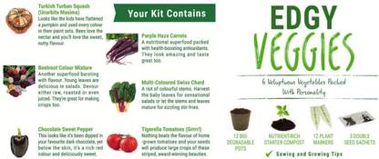 VibeX ® RPG-158-Veg Kit – 5 Extraordinary Vegetables to Grow Seed