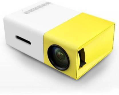 icall YG300 Mini LCD LED Projector 1080p Video HD Theater Support USB HDMI Mini Plug 600 lm Portable Projector (800 lm / 1 Speaker / Remote Controller) Portable Projector