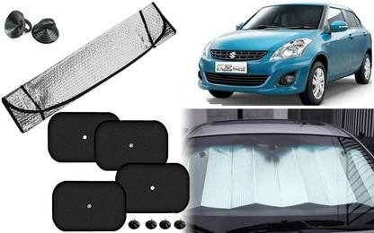 Auto Kite Dashboard, Rear Window, Side Window Sun Shade For Maruti Suzuki Swift Dzire