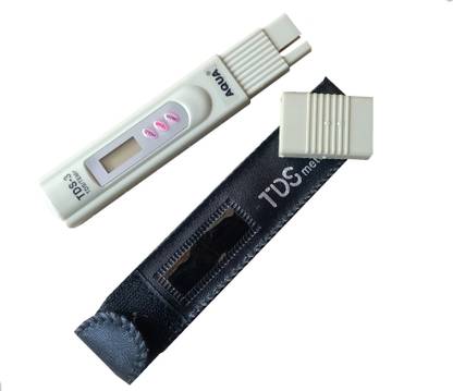AQUA CA tds miter Drinking water and more. Measurement Range: 0-9990 ppm, 1 ppm Resolution, +/- 2% Readout Accuracy. Temperature Button: Test water temperature Digital TDS Meter