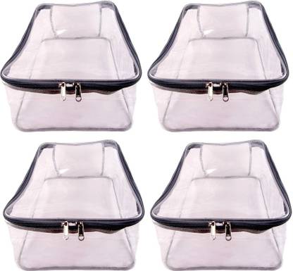 geetacreation Plain Pack of 4 Pieces Large Transparent Shirt Cover Shirt Cover