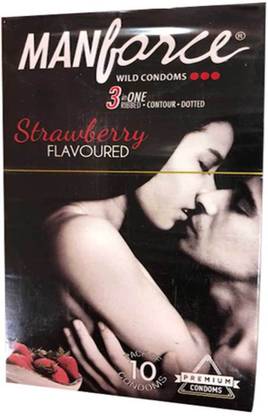 MANFORCE Strawberry Favoured Condom Condom
