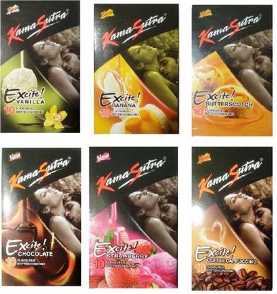 Kamasutra Excite Honeymoon Flavoured combo Condom