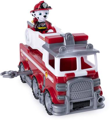 PAW PATROL Marshall's Ultimate Rescue Fire Truck with Moving Ladder and Flip-Open Front Cab