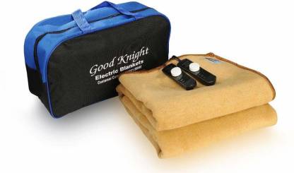 Good Knight Solid Double Electric Blanket for  Mild Winter