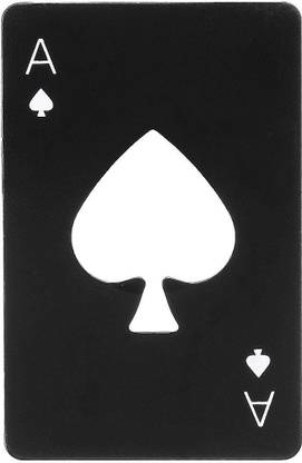 PRO365 black-opener Casino Poker Stainless Steel Bottle Opener