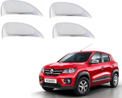 Uniqon (Set Of 4 Pcs) Stylish Car Door Catch Handle Cover Chrome Finishing Suitable For Renault Kwid Cars Car Grab Handle Cover