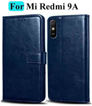 Mashgul Flip Cover for Mi Redmi 9A, Mi Redmi 9i, Redmi 9A Sport, Redmi 9i Sport - Attractive Navy Blue