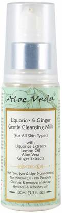 Aloe Veda Liquorice & Ginger Gentle Cleansing Milk Face Wash