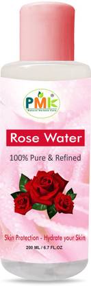 PMK Pure & Natural Rose Water (Gulab Jal) for Skin Cleanser (200 ml) Face Wash