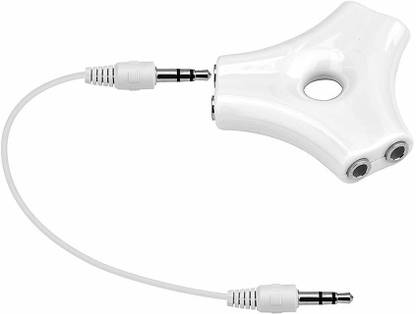 Fedus Stereo Audio Cable 0.01 m 3.5mm 5 Way Jack Multi Headphone Earphone Splitter Audio Headset Hub Splitter Adapter with Stereo Cable Pack of 1,Multicolor