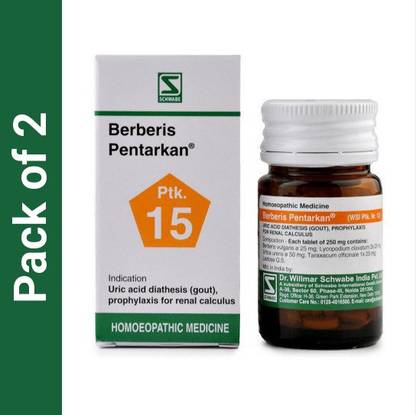 Dr.Willmar Schwabe India Berberis Pentarkan (Ptk 15) Tablets
