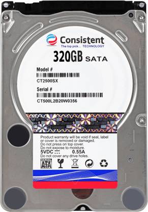 Consistent 2.5 320 GB Laptop Internal Hard Disk Drive (HDD) (CT2320SX)