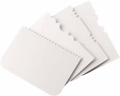Amaxone Side Scraper for Cake with Different Pattern Edge Cream Icing Fondant Cake Decorating Tools Baking Comb