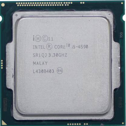 Intel CORE I5 4590 ( 4TH GENERATION ) PROCESSOR 3.3 GHz Upto 3.7 GHz LGA 1150 Socket 4 Cores 4 Threads 6 MB Smart Cache Desktop Processor