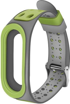 Epaal Strap with Metal Buckle for Xiaomi Mi Band 4 / Mi Band 3 - Green-Grey Smart Band Strap