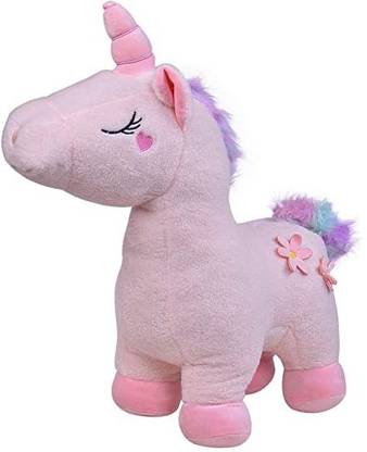 Gadget Mart \Unicorn Plush Toy Stuffed Animal Pillow Cushion Soft Toys  - 100 mm